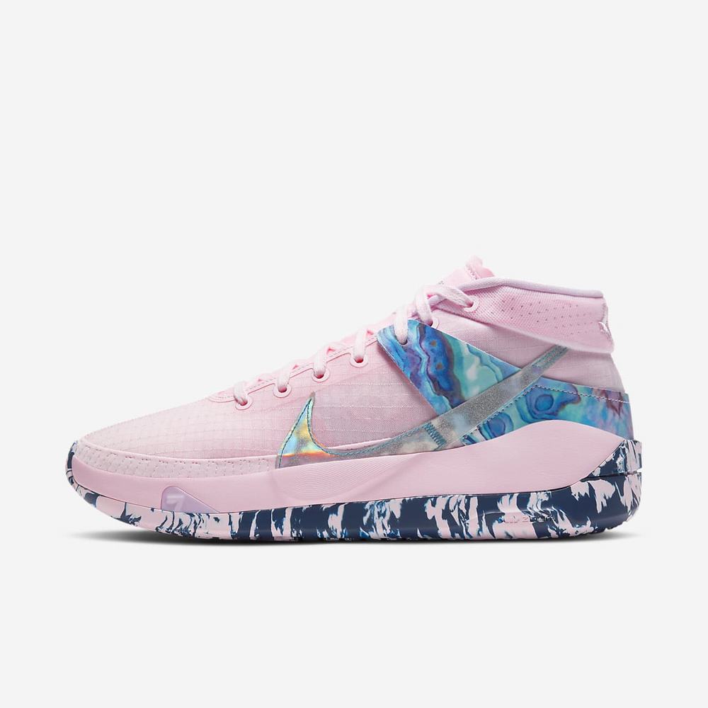 Chaussure De Basket Nike KD13 Rose 5682-140 Pink Foam/Light Arctic Pink/Blue Void Femme | UEK-87998109